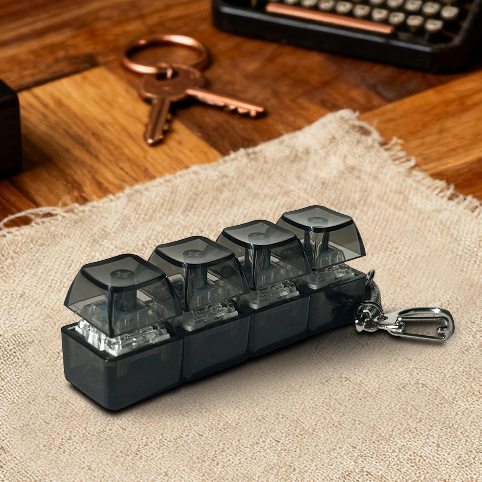 Keyboard Switch Tester - Brinquedos anti-stress Fidget Keyboard, chaveiro relaxante