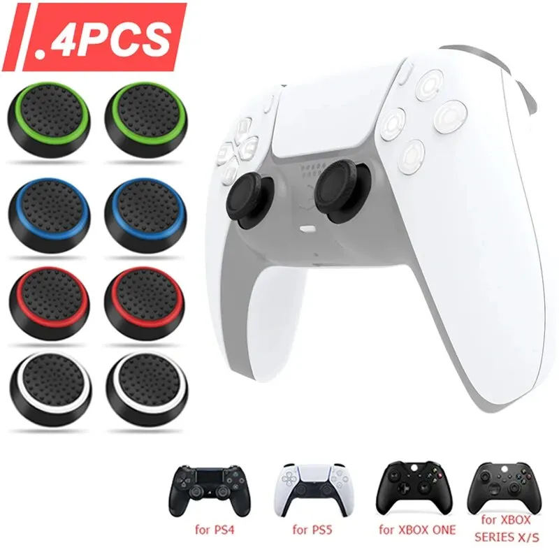 Gaming Accessories For Xbox Series X - 4PCS Capas de Silicone para Thumbsticks