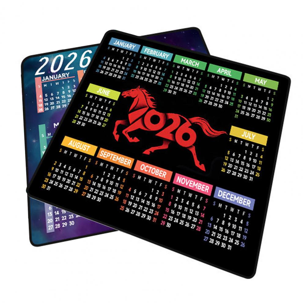 Gaming Office Accessories - 2026 calendário mouse pad à prova