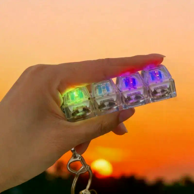 Keyboard Switch Tester - Chaveiro Criativo Iluminado para Descompressão e