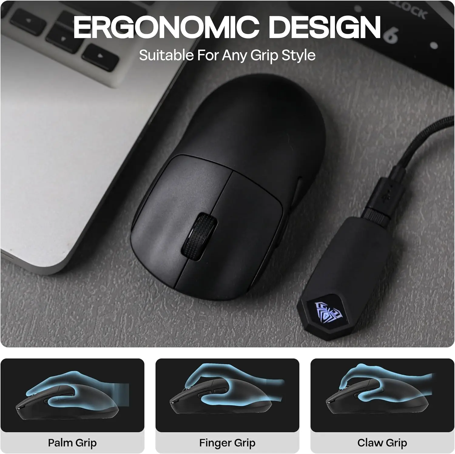 AULA SC800 Gaming Mouse USB-C  - Gaming Hand Accessories avaliação e preço