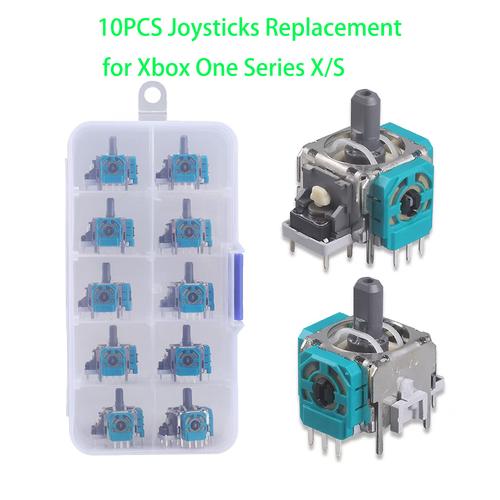 10 pçs substituição 3d analógi - Gaming Accessories For Xbox Series X avaliação e preço