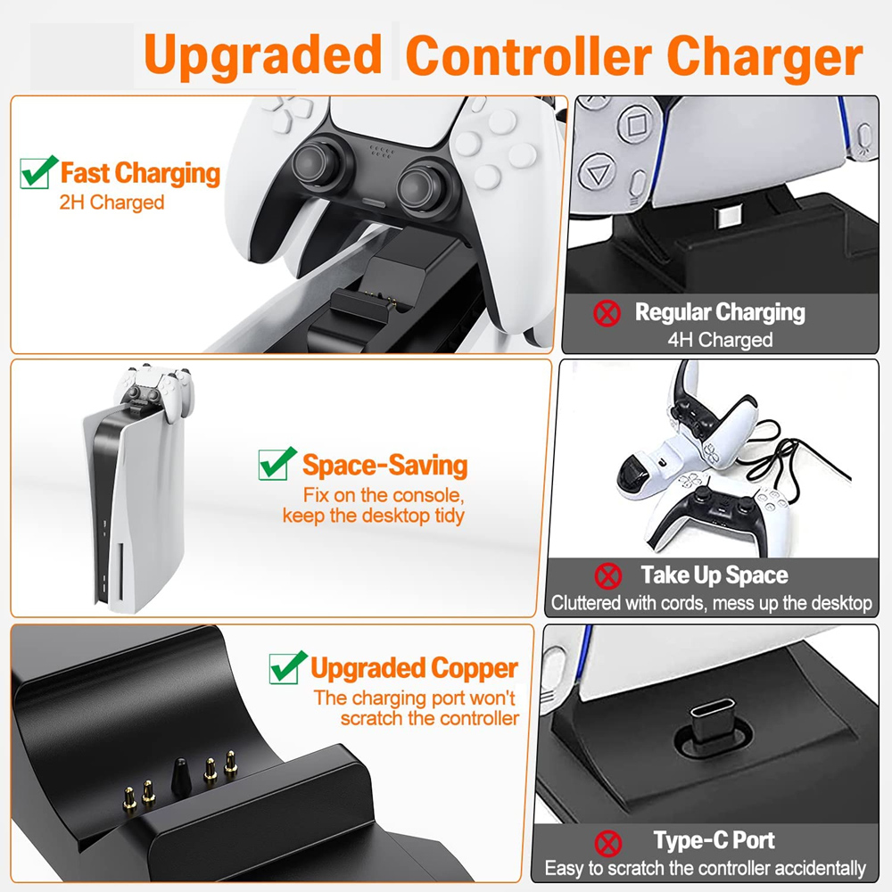 Dual carregamento rápido berço - Gaming Accessories Ps5 avaliação e preço