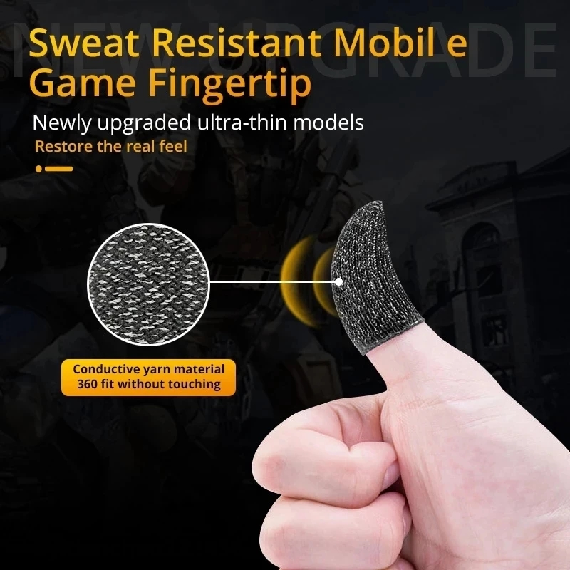 Luva de dedo para jogos, ponta - Gaming Accessories Phone avaliação e preço