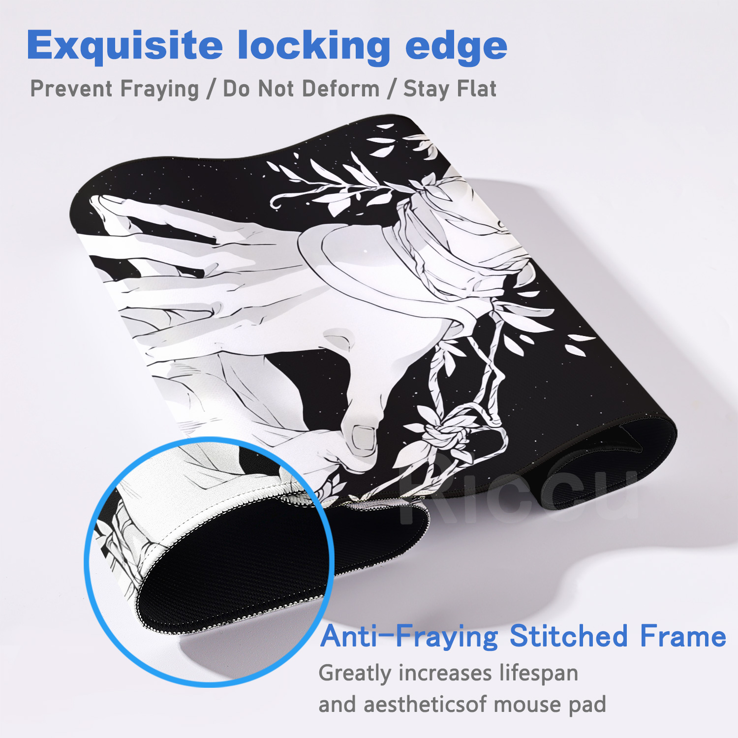 Mouse Pad Grande HD Preto e Br - Gaming Hand Accessories avaliação e preço